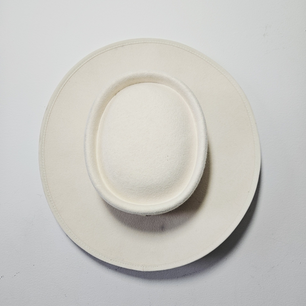 Olive & Pique The Aukai Gambler Wool Felt Hat Scallop Shell Ribbon Detail - Picture 4 of 7